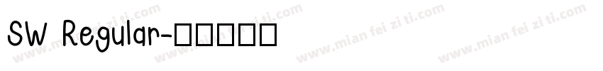 SW Regular字体转换